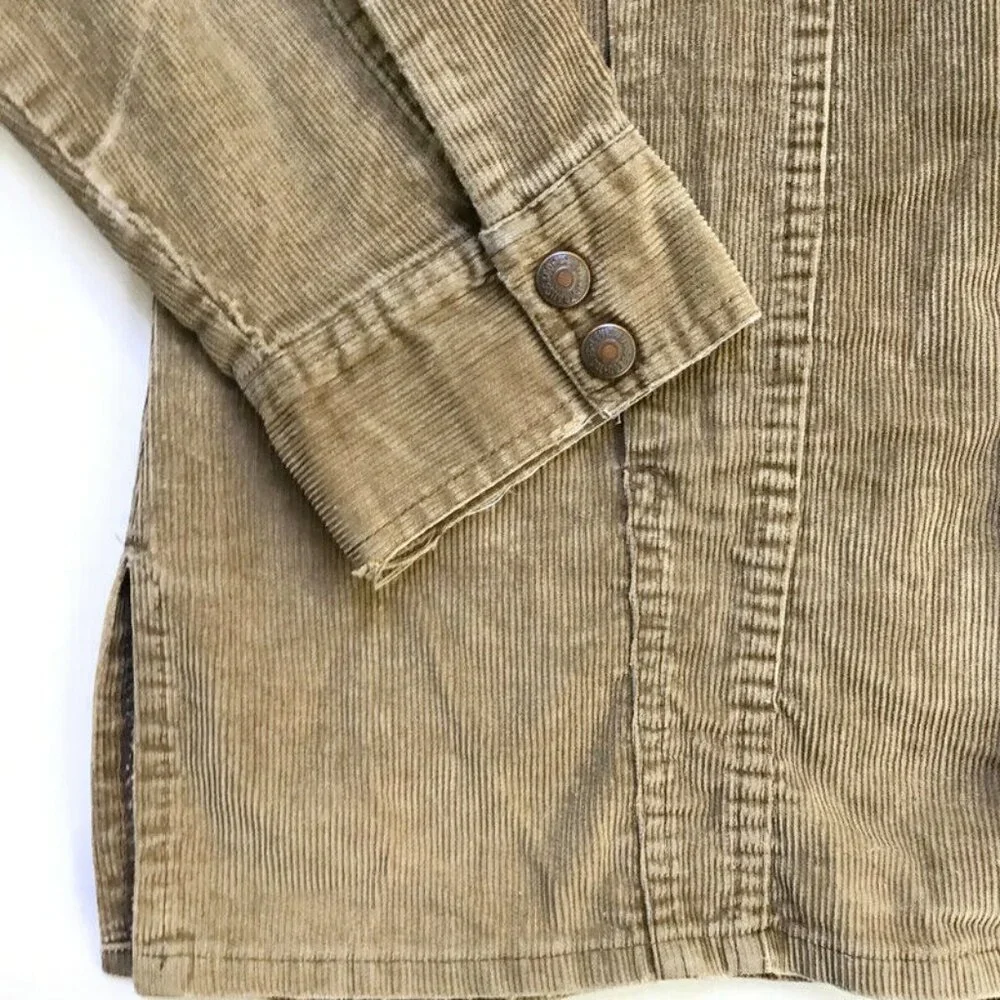 1970s Levi's Brown Corduroy Jacket Adult Medium Western Pocket Cut Yoke Vintage